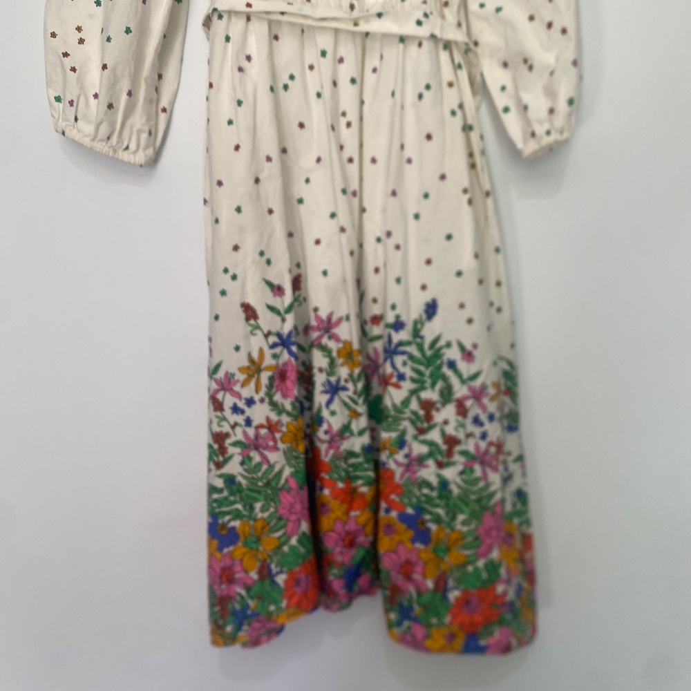 Talbots 12 Poplin Blissful Floral Shirtdress - Picture 11 of 12